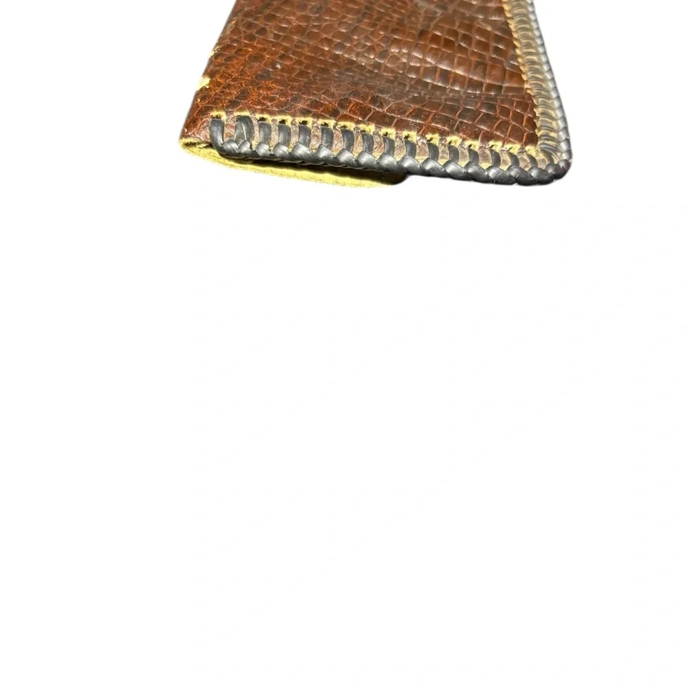 Vintage Brown Leather Coin Pouch